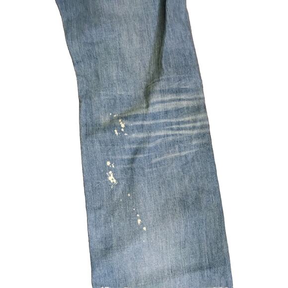 Just Cavalli Size 28 42 White Diamond Denim Jeans Spatter Splatter Bleach - Picture 4 of 10